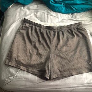 Grey athletic shorts